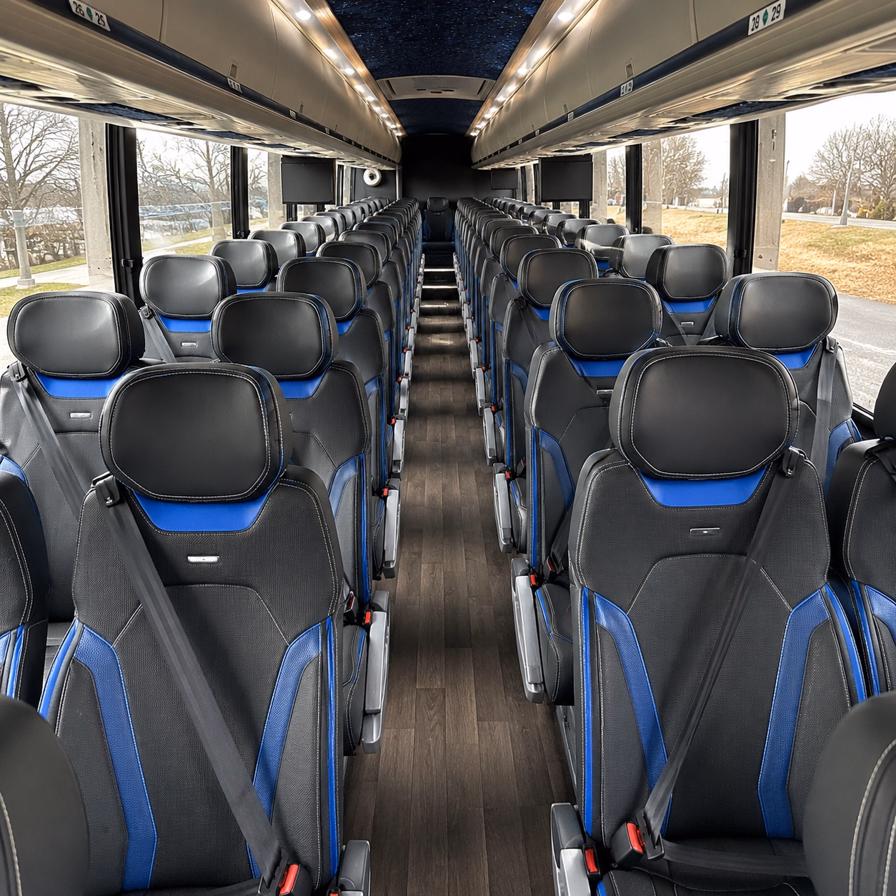 quincy charter bus rental inside