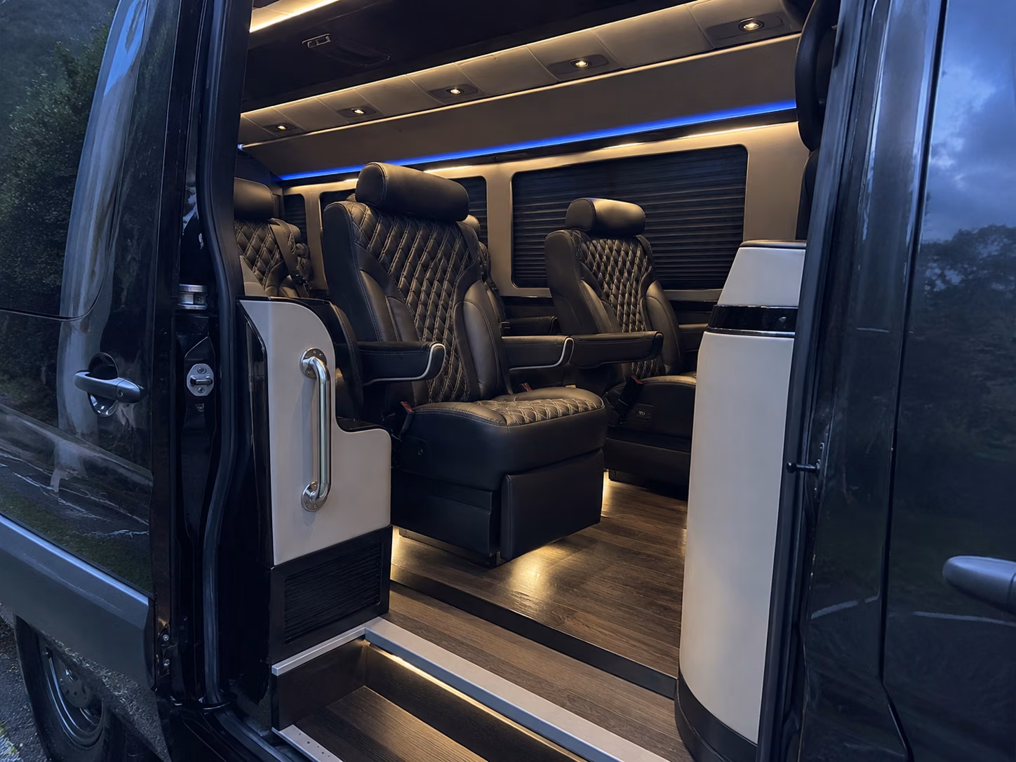 quincy corporate event transportation onboard seating